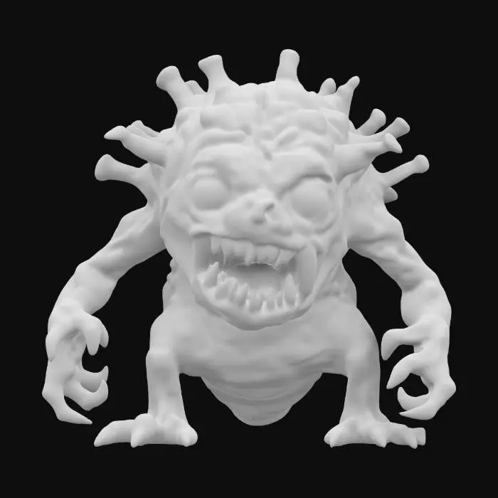 3D model for Highly Detailed,  COVID monster  