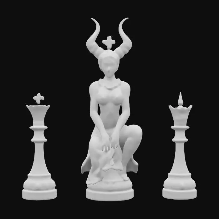 3D model for Queen's Gambit