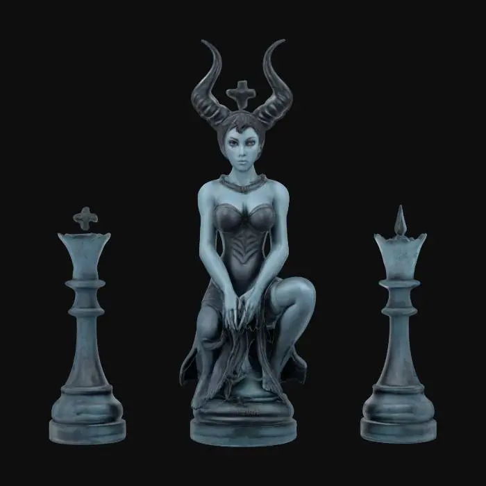 3D model for Queen's Gambit