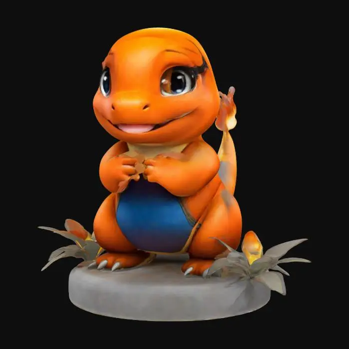 3D model for Flaming Charmander
