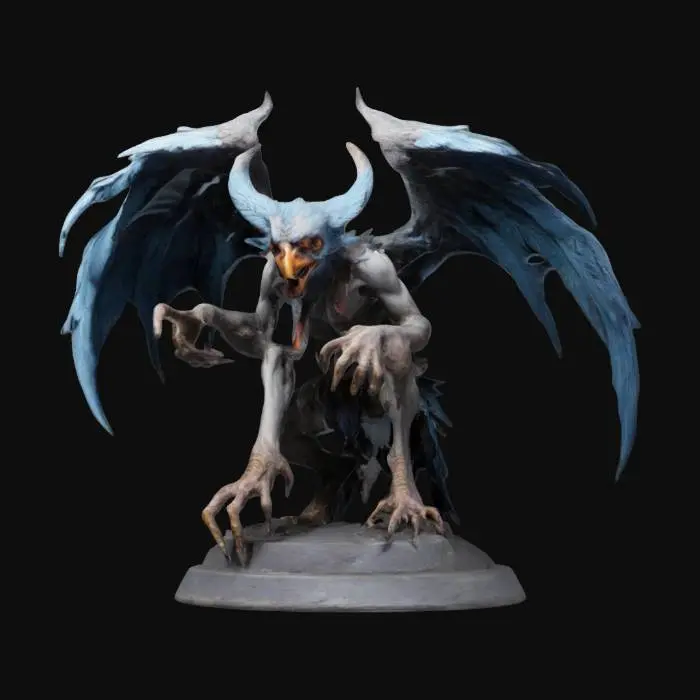 3D model for Grotesque evil harpy 