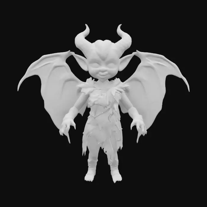 3D model for Evil girl imp , #fairy#