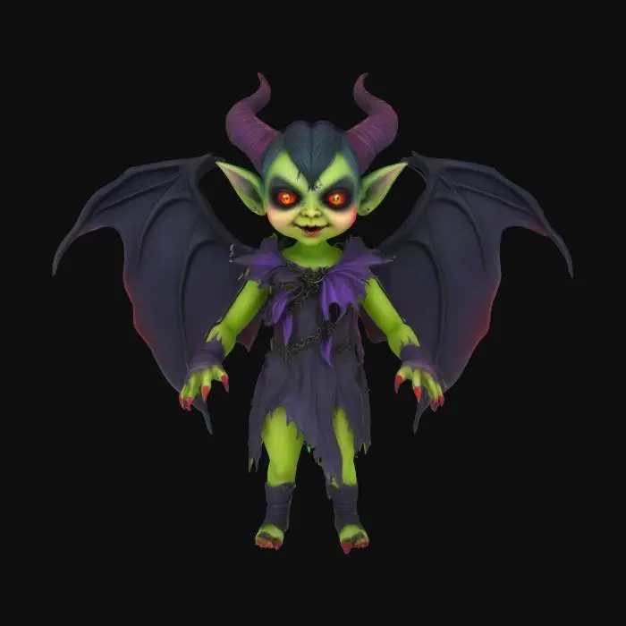 3D model for Evil girl imp , #fairy#
