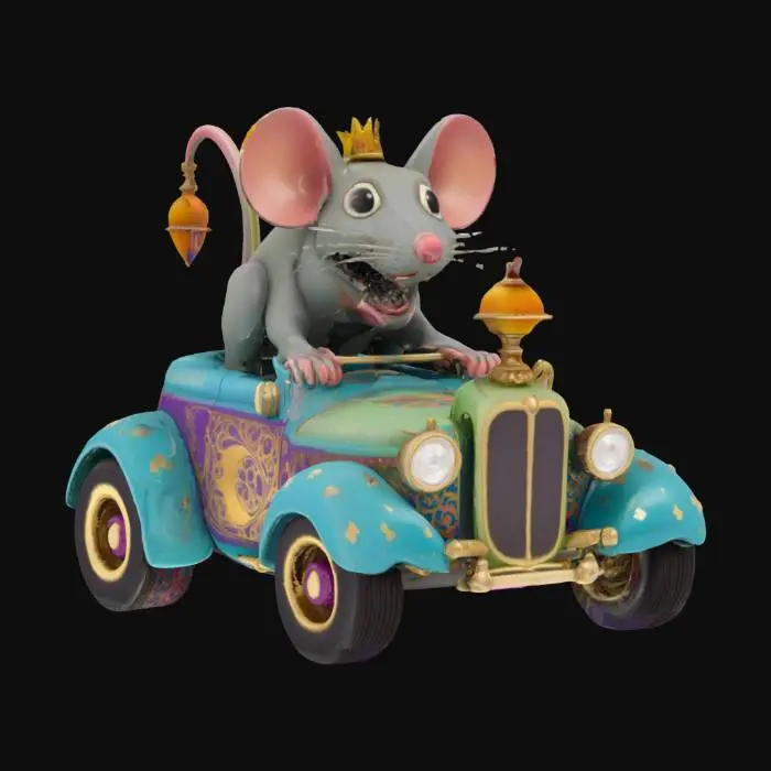 3D model for Ed Big Daddy Roth rat ride