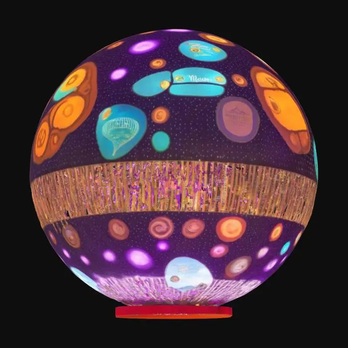 3D model for [Las Vegas] Sphere showing the Meshy mushroom #AroundTheWorld#