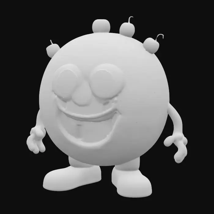 3D model for [UTAH] Green jello monster translucent with fruit in the middle  #AroundTheWorld#