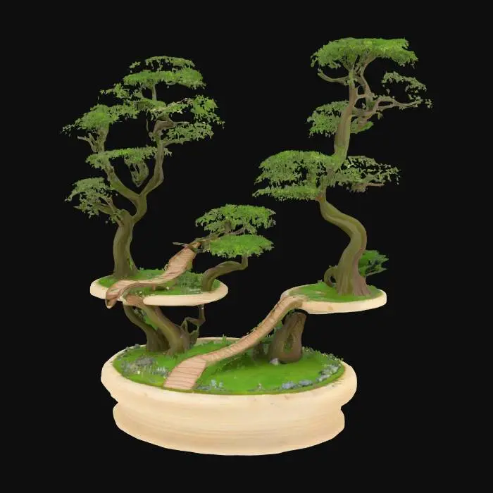 3D model for Whimsical Tree Pathway