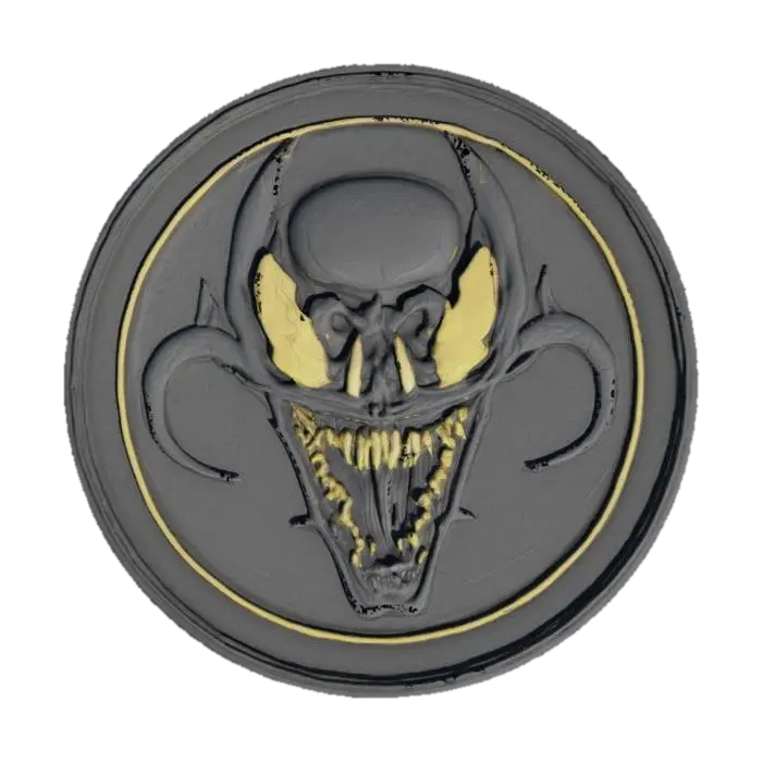 venom coin , #emblem# - Crypto 3D model, AI generated