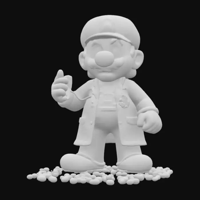 3D model for Dr Mario 