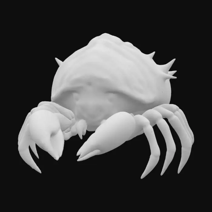3D model for beautiful conk seashell hermit crab, #ocean#