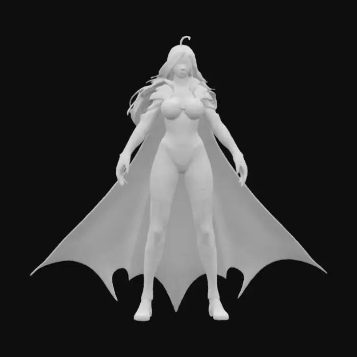 3D model for hand drawn female spawn, from the comic spawn, sketch , #SketchTo3D#