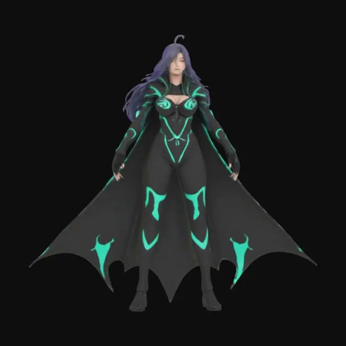 3D model for hand drawn female spawn, from the comic spawn, sketch , #SketchTo3D#