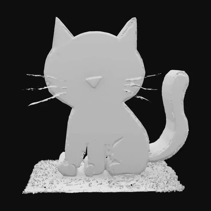 3D model for Whiskers aplenty, #SketchTo3D#