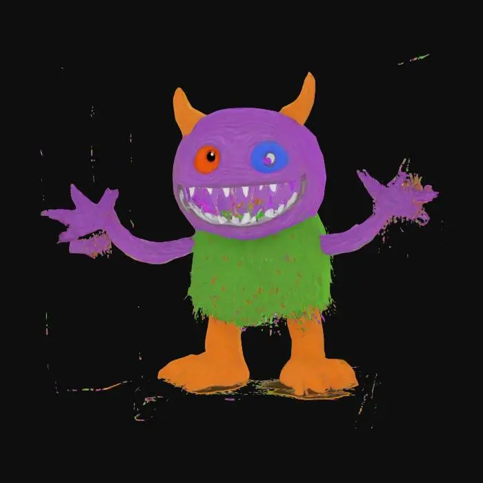 3D model for Monster in the Closet, #SketchTo3D#