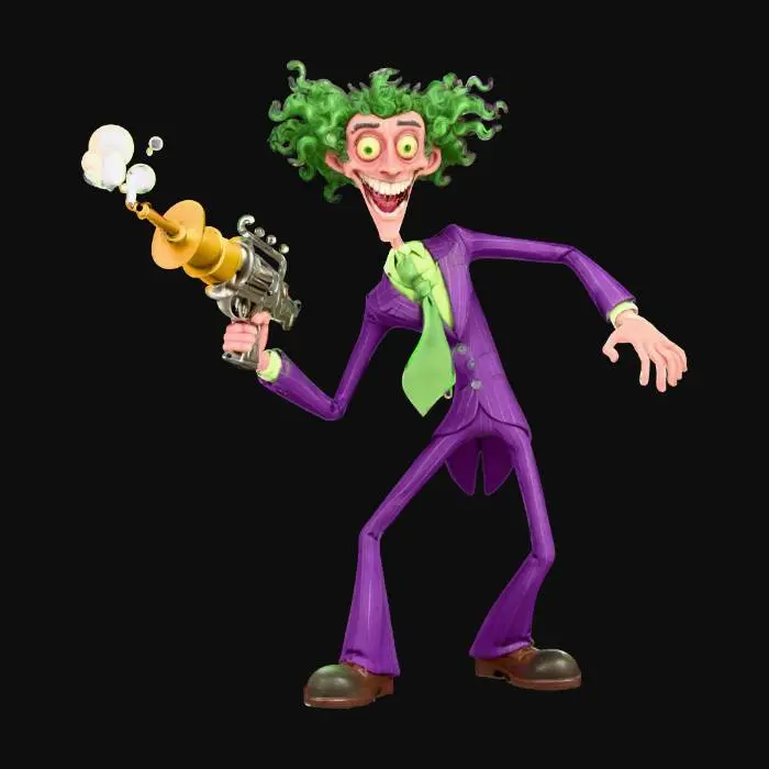 3D model for The ultimate 1970s cartoon #villain# straight out of cartoons like Scooby-Doo, #villain#