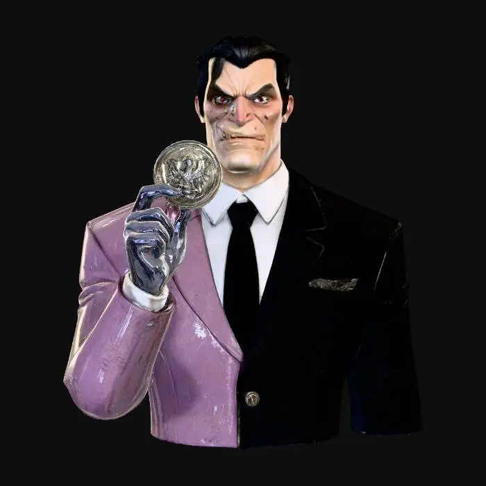 3D model for Two-Face 1990s cartoon #villain# straight out the cartoons Batman forever , #villain#