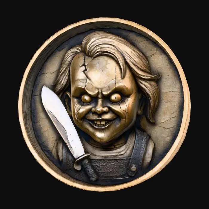 3D model for Chucky coin, #villain#