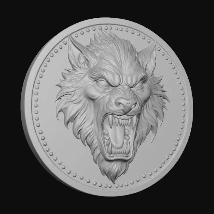 3D model for Lycan coin, #villain#