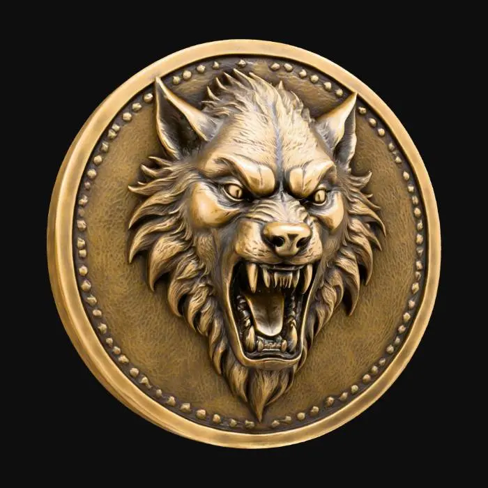 3D model for Lycan coin, #villain#