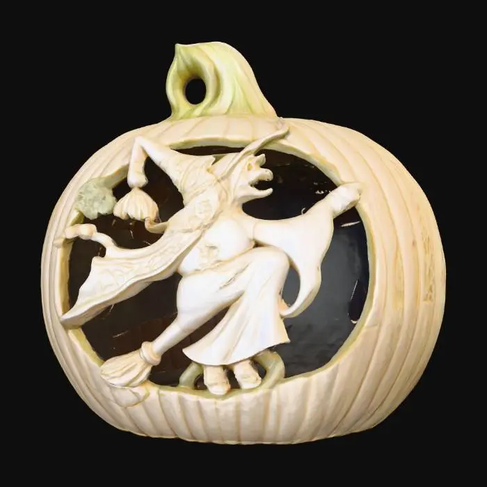 3D model for Witching Pumpkin Ornament, #villain#