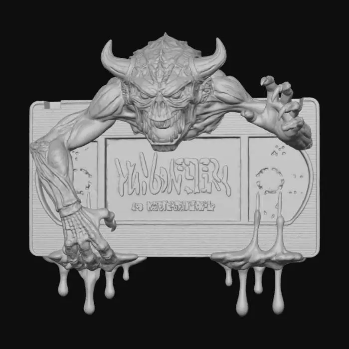 3D model for A monster VHS tape