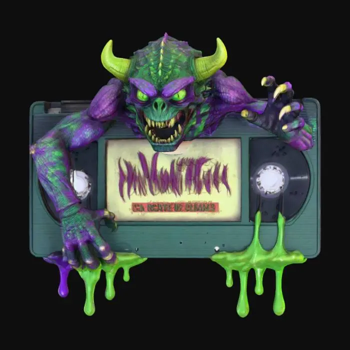 3D model for A monster VHS tape