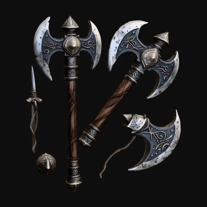 3D model for Ancient Battle Axes