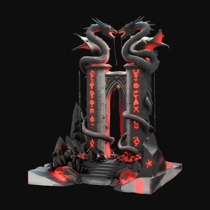 3D model for Serpent Gateways