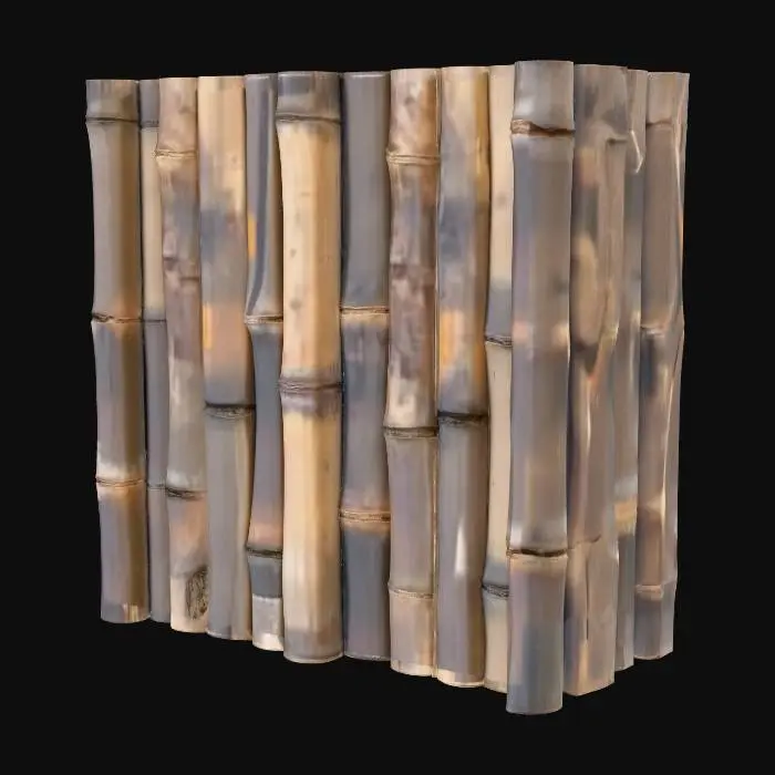 3D model for Bamboo Wall Texture