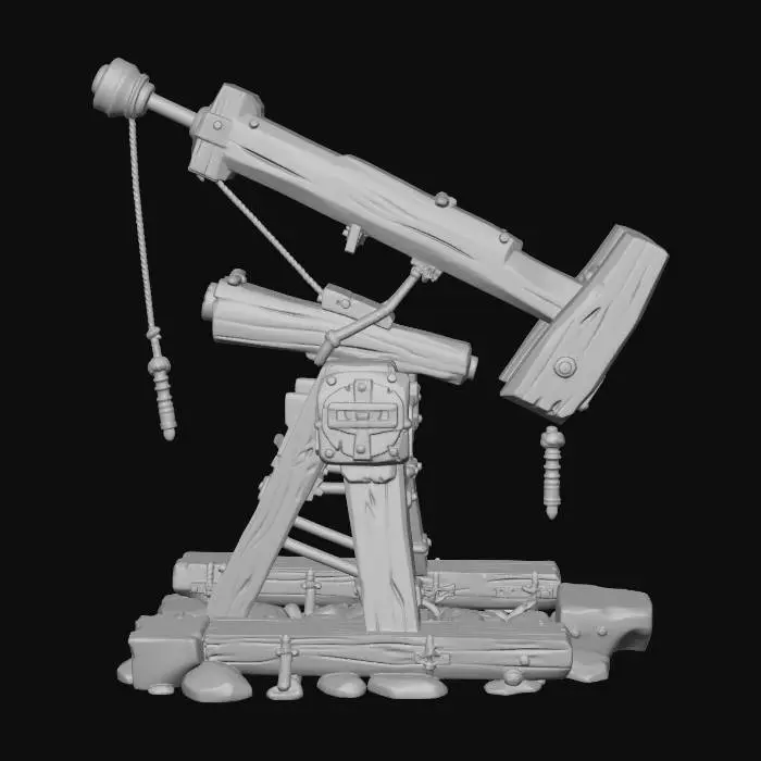 3D model for Wooden Trebuchet