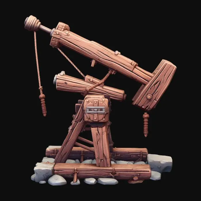 3D model for Wooden Trebuchet