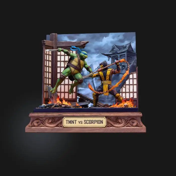 3D model for TMNT vs Scorpion