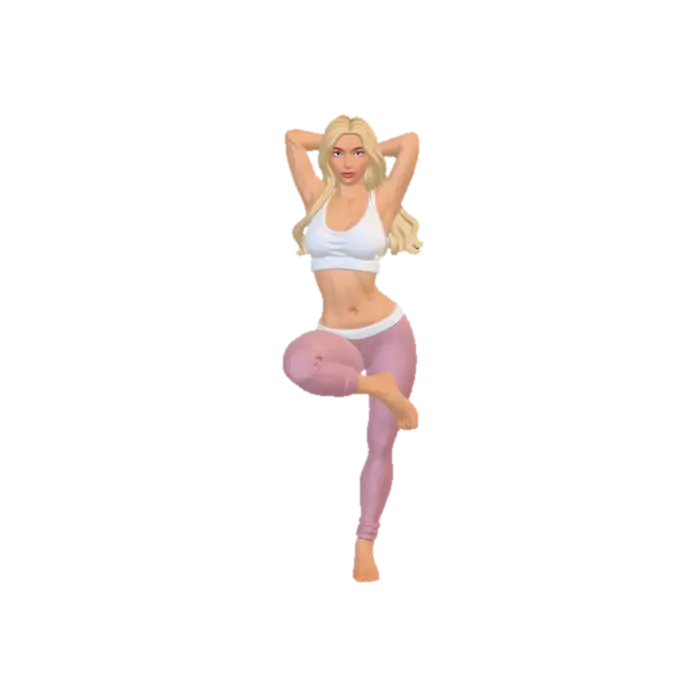Suspended Strength - Balance 3D model, vytvořený pomocí AI