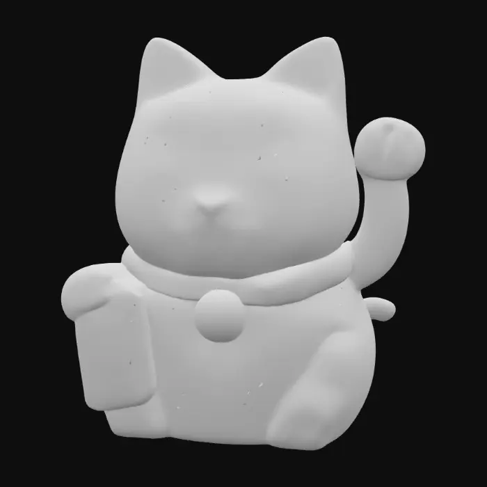 3D model for Fortune Cat Charm