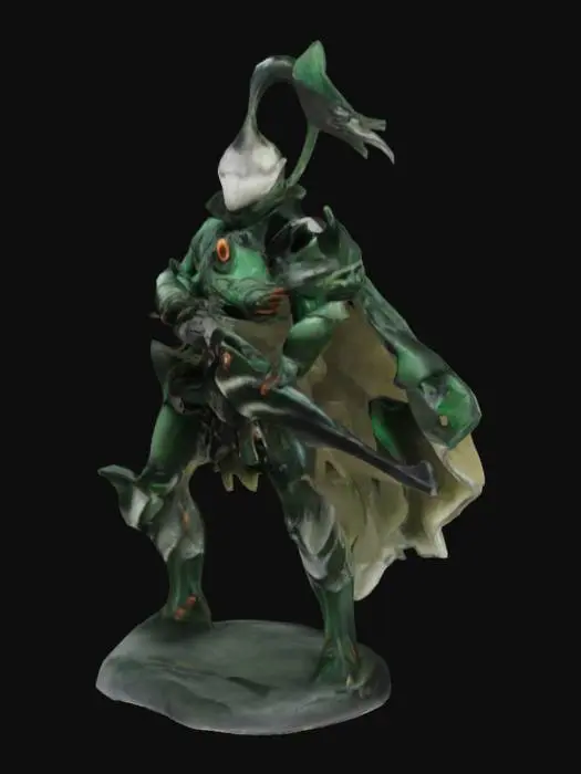 3D model for Warhammer 40k Eldar Warrior in Armor.