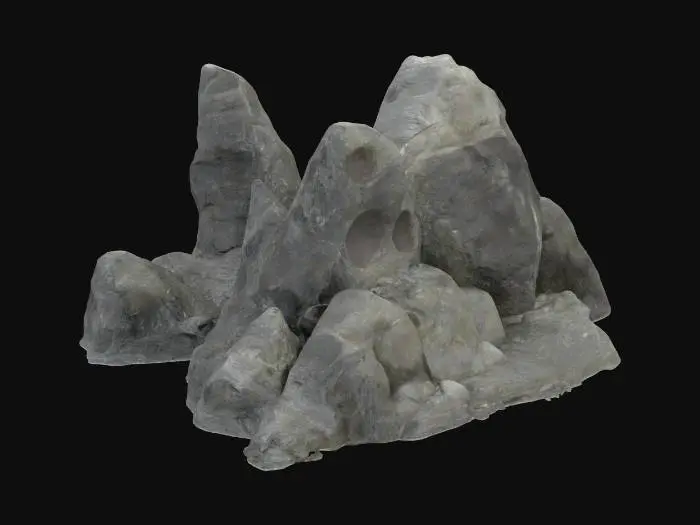 3D model for large asteroid rocks