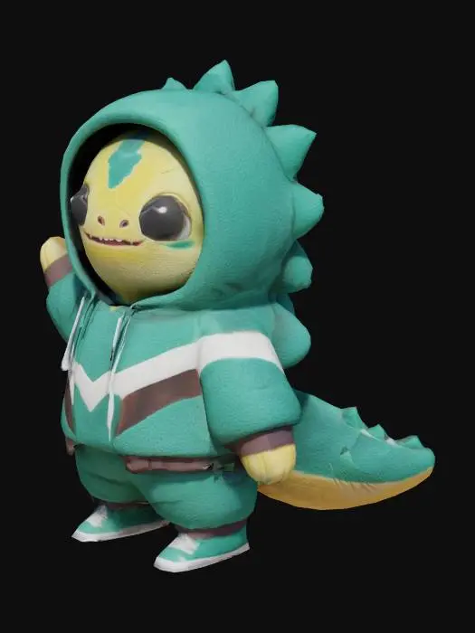 3D model for Dino Hoodie Pals