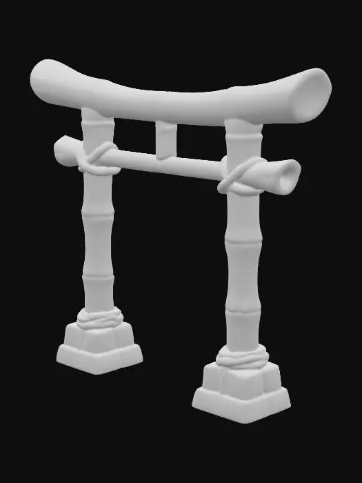 3D model for Bamboo Torii Gate