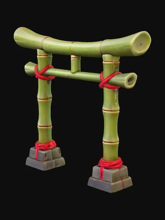 3D model for Bamboo Torii Gate