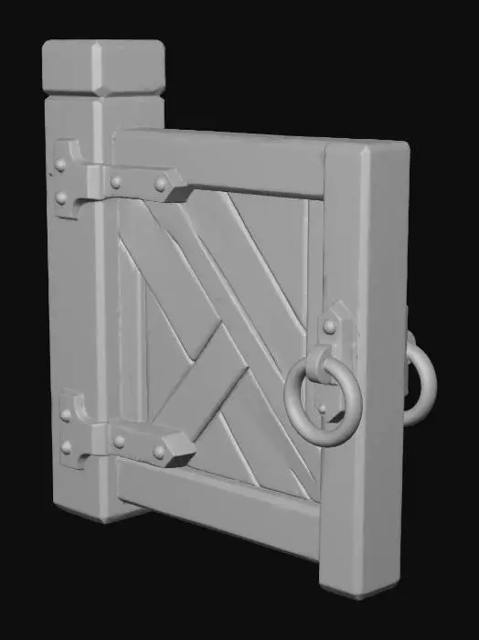 3D model for Rustic Garden Gate