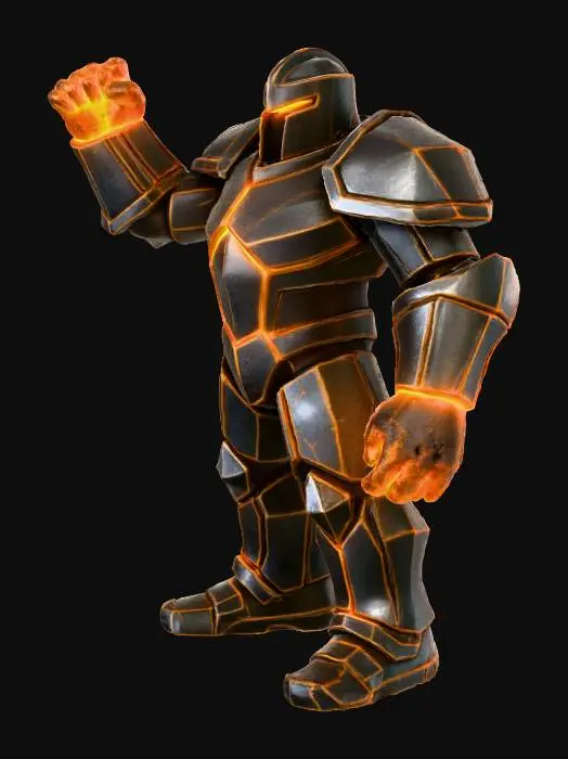 3D model for Molten Golem