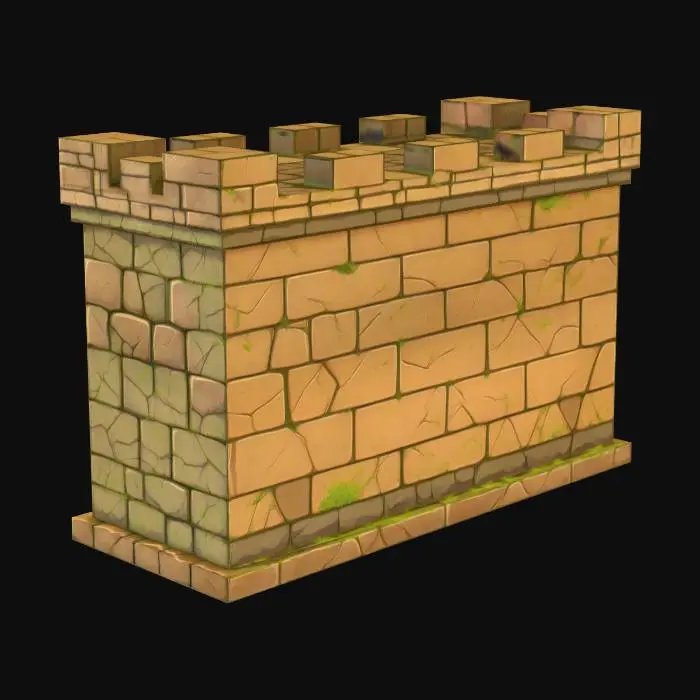 3D model for Mittelalter Mauer