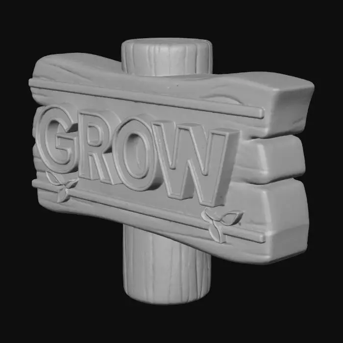 3D model for Growth Signboard