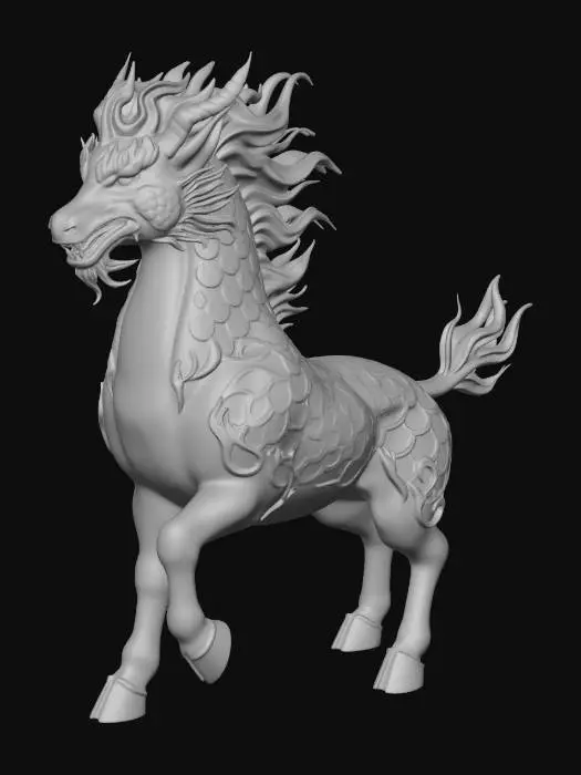 3D model for Emerald Tide Dragon