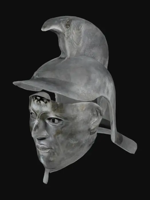 3D model for Corinthian Helmet with Bird Motif