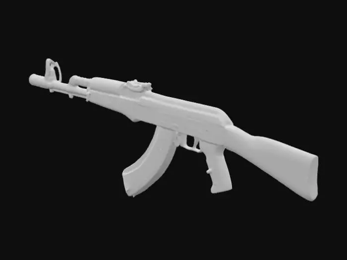 3D model for AK-47 Using the least amount of faces as possible