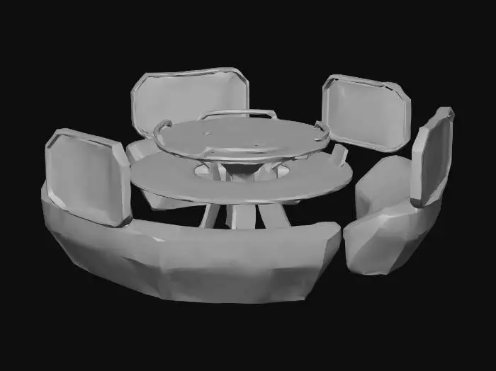 3D model for sci fi furniture from spacelab