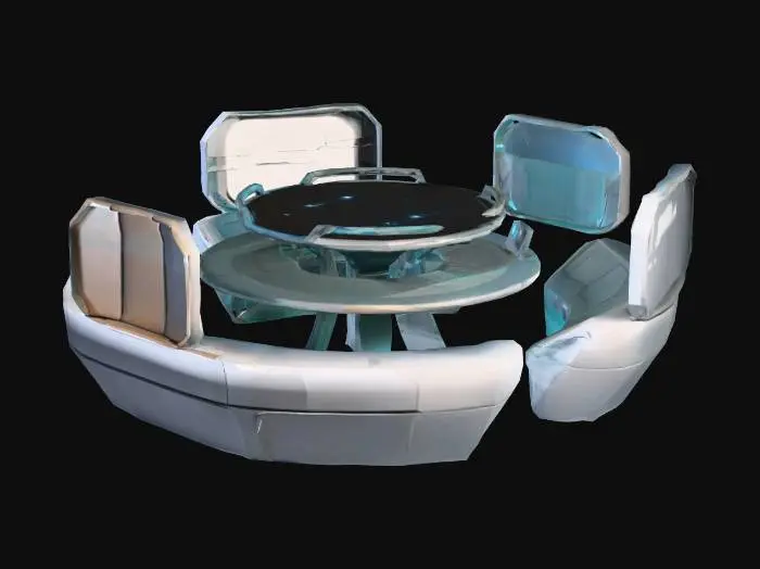 3D model for sci fi furniture from spacelab