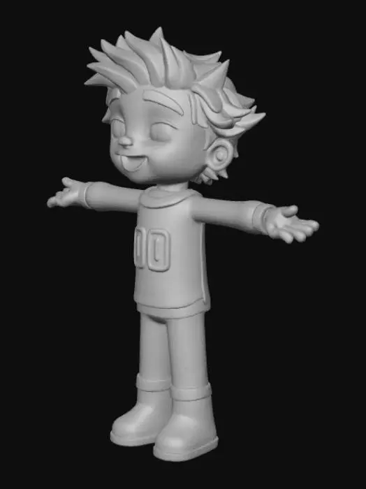3D model for Rev & Roll Animated Character Wave