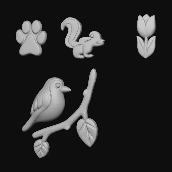 3D model for Nature's Charm fondant